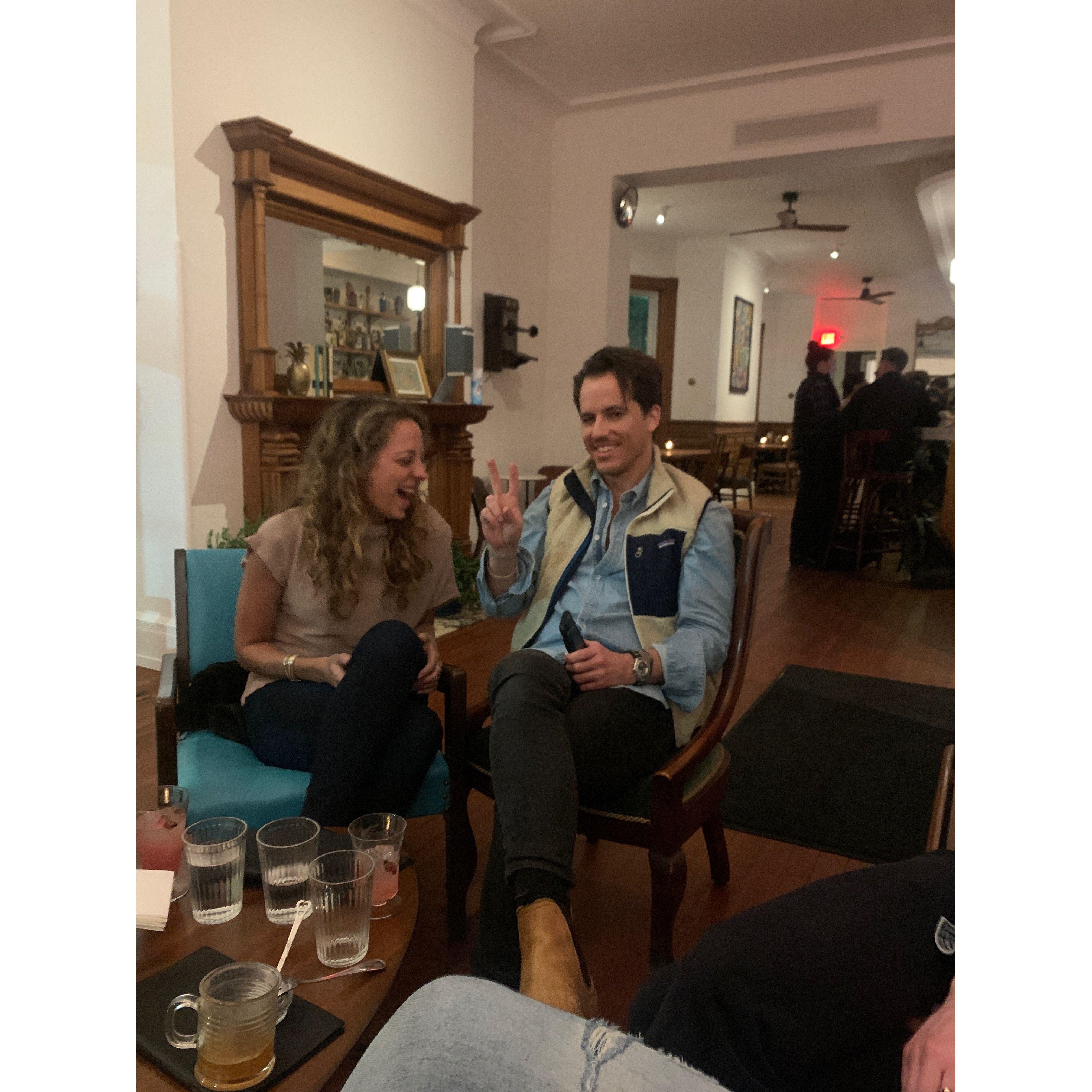 Baltimore for Sam's birthday - Last night out before Covid shutdown. March 2020