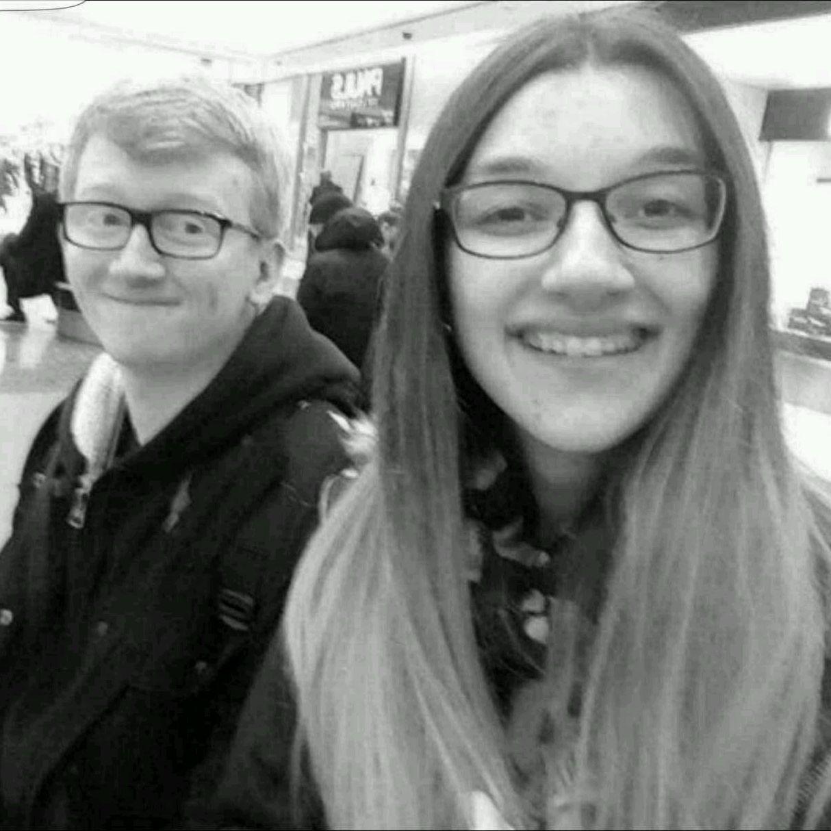 Our first photo together 2017