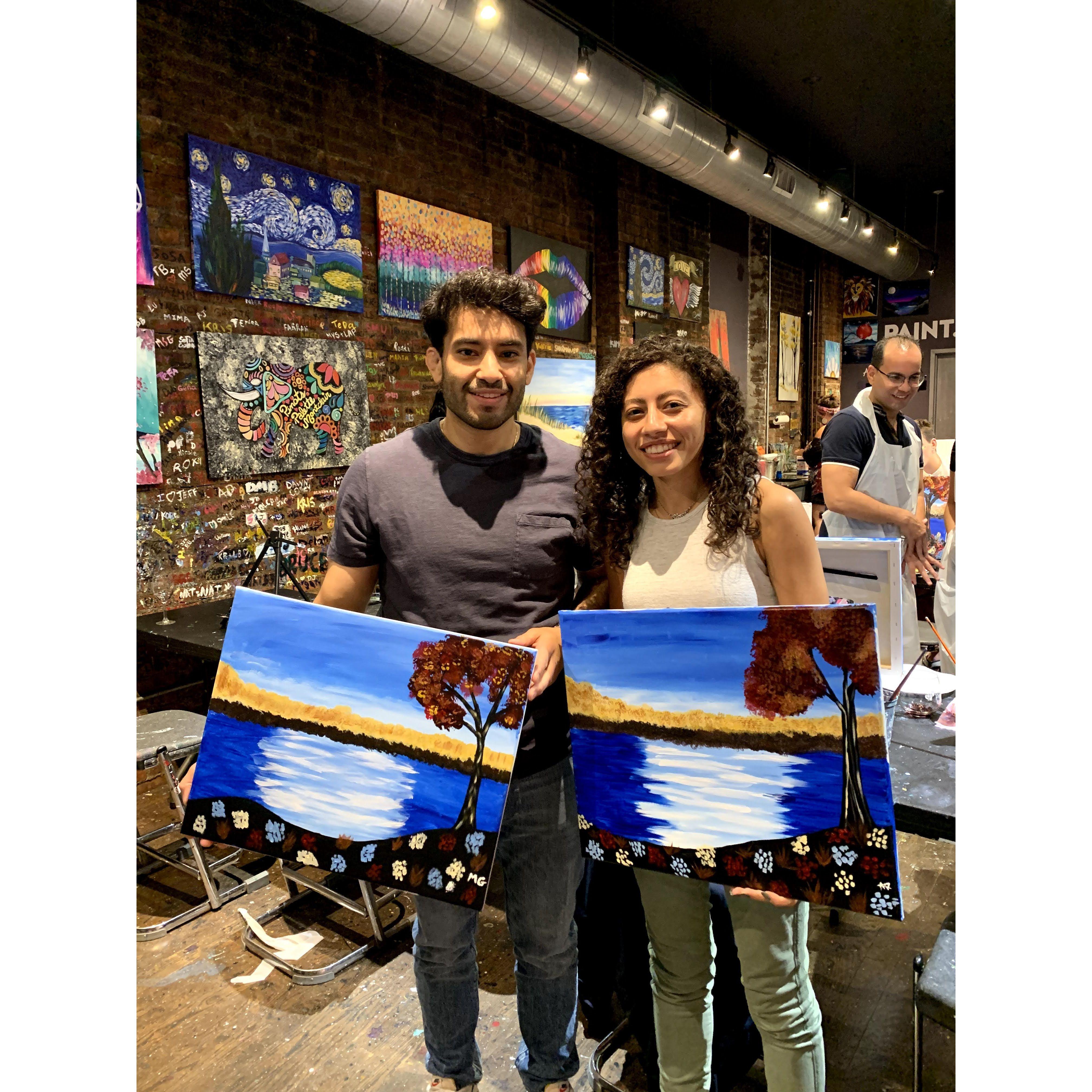 Paint night in Montclair