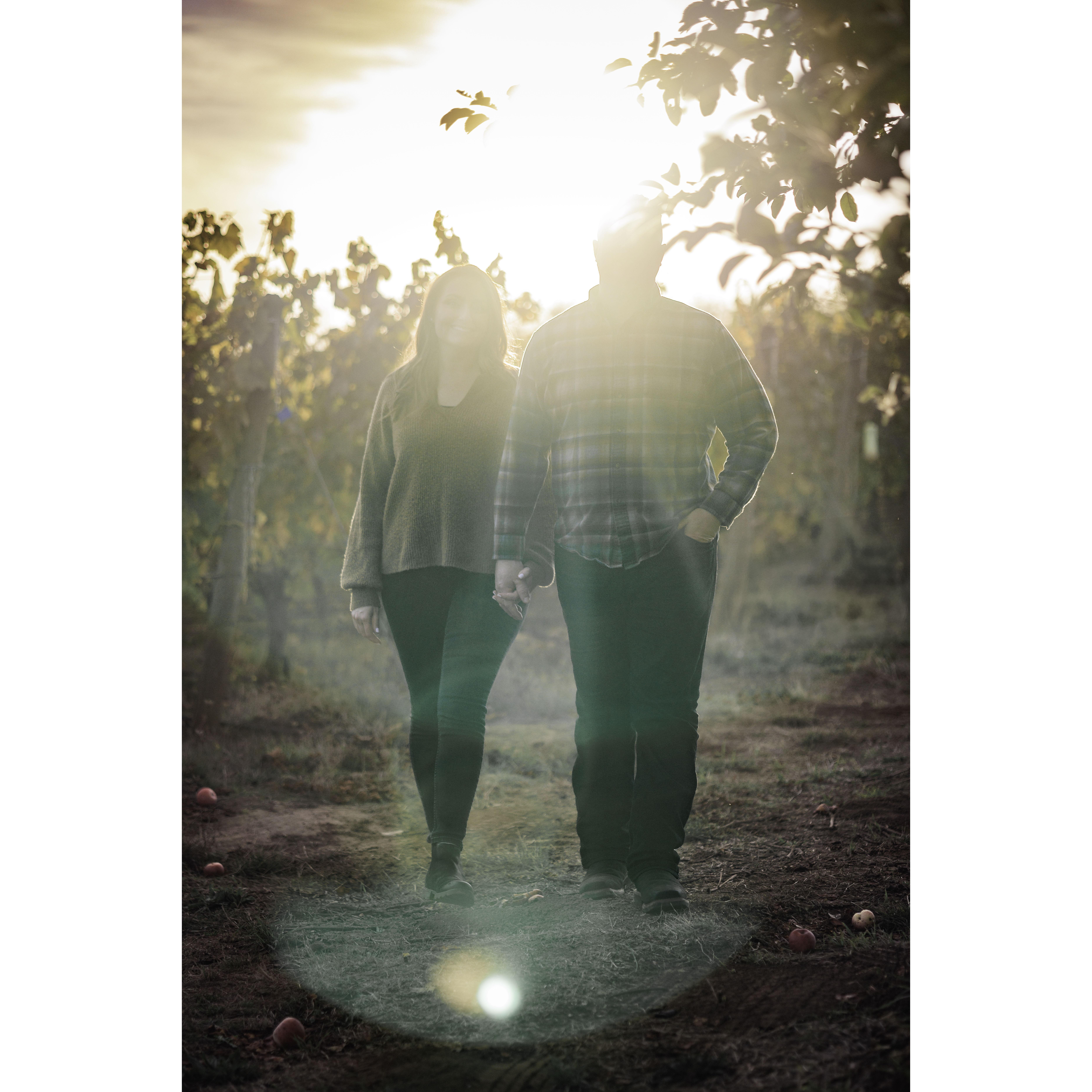 Heather and Richard descending from Heaven