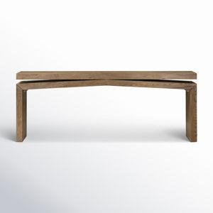 Birch Lane™ Henn Solid Wood Console Table | Rustic Gray