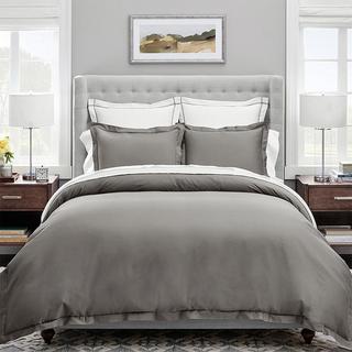 Signature Hemmed Organic 3-Piece Duvet Set