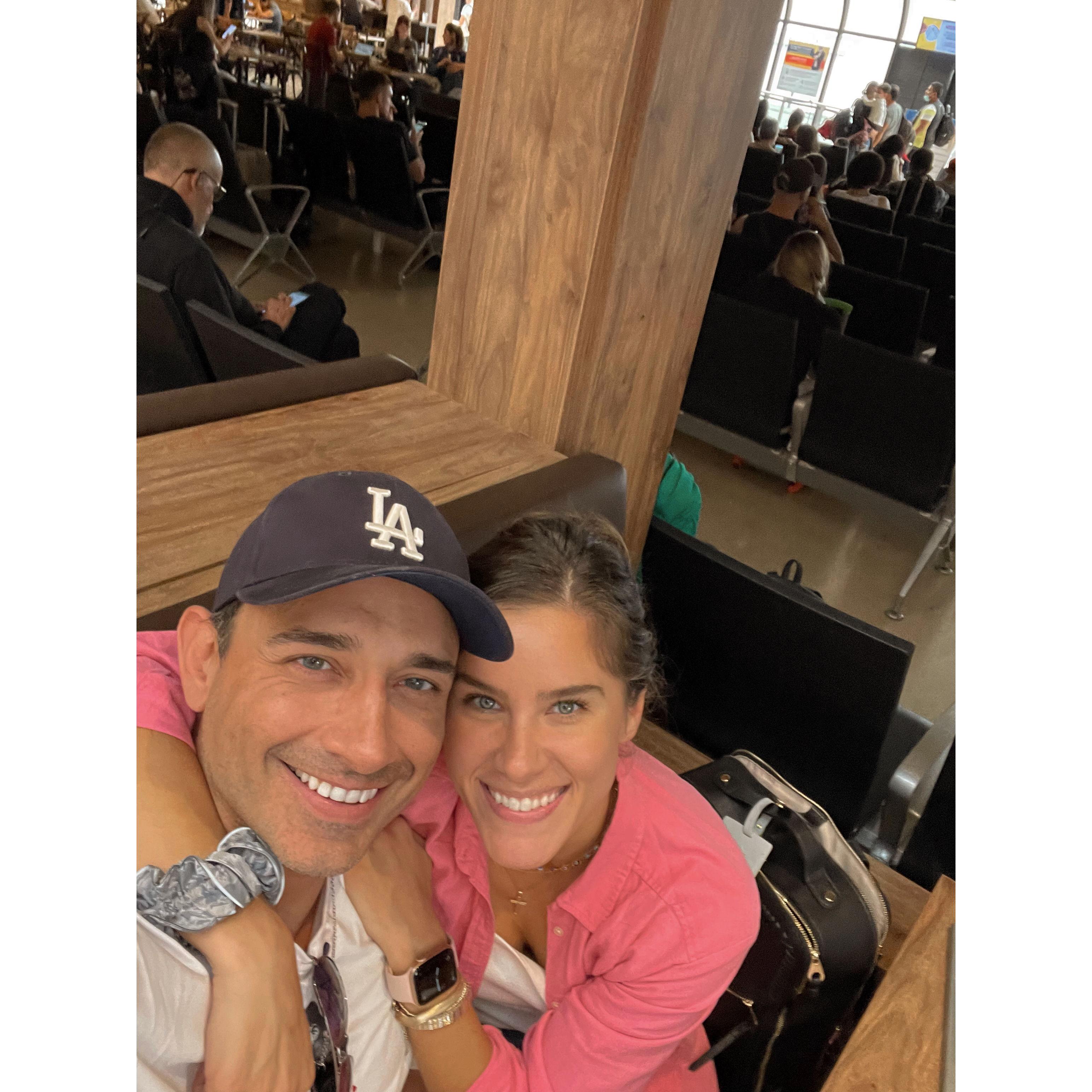 Taken at MDE airport in Colombia - flying from Medellín to Barranquilla (Alex's hometown) for the first time together