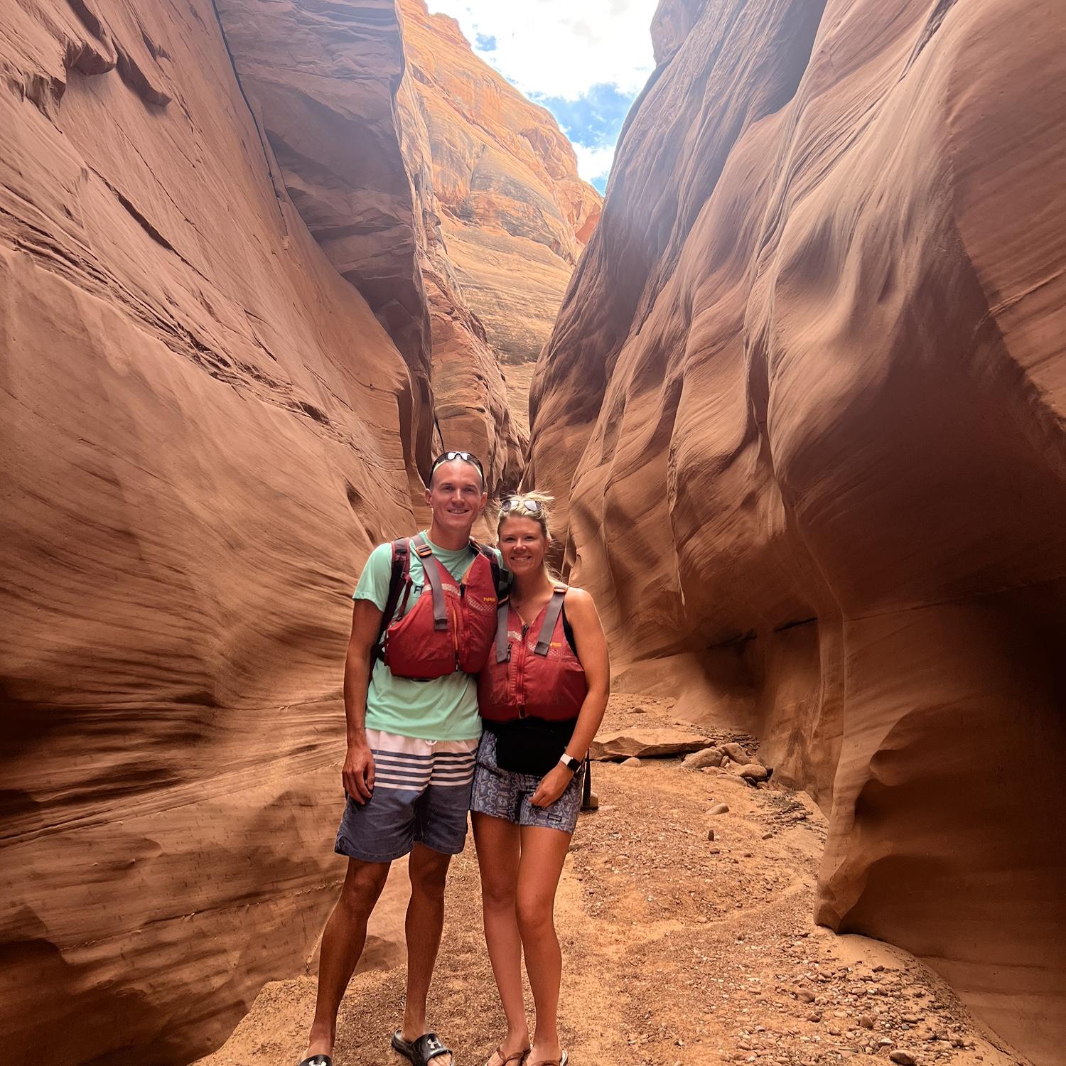 We kayaked to the entrance of Antelope Canyon