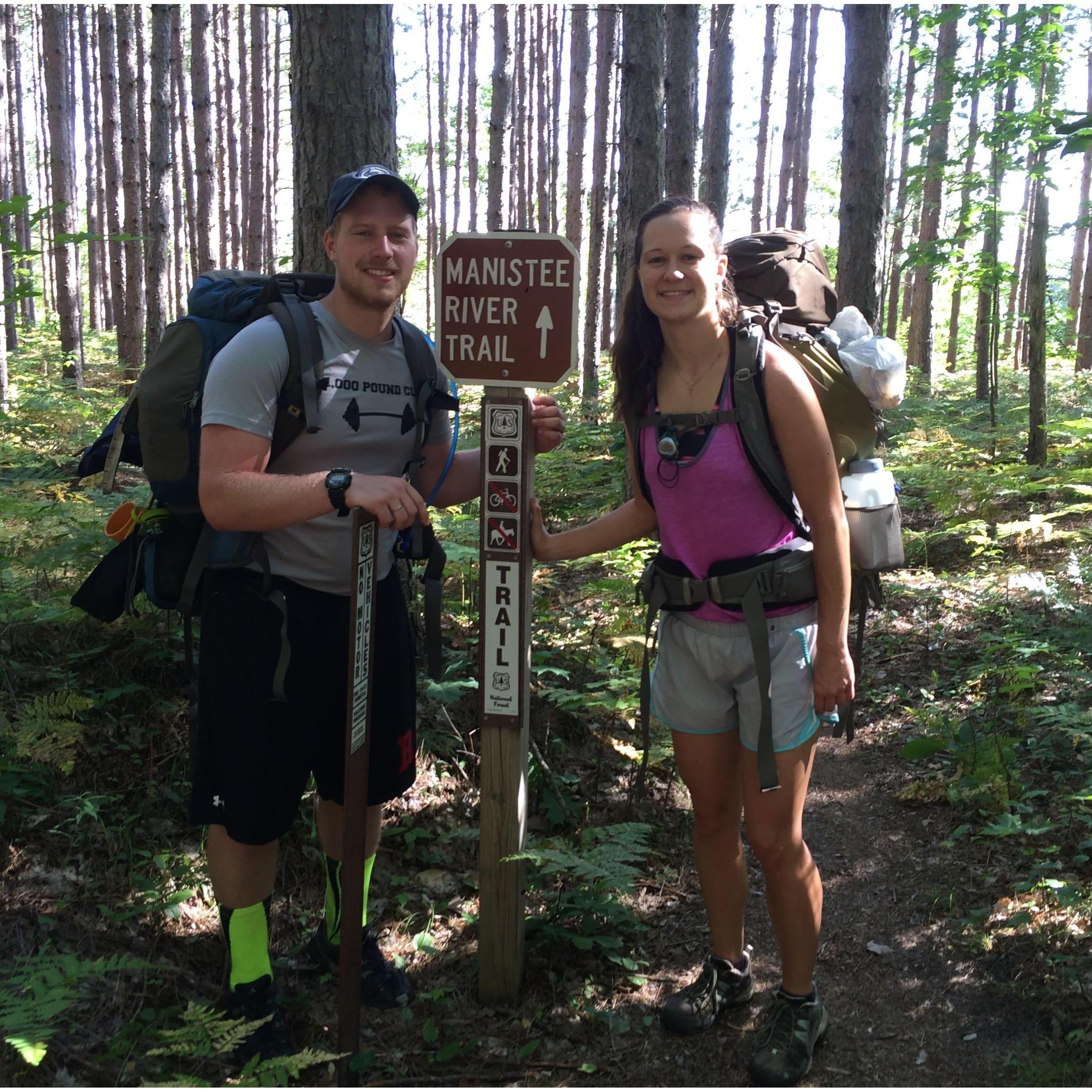 Backpacking the Manistee River Trail, MI
