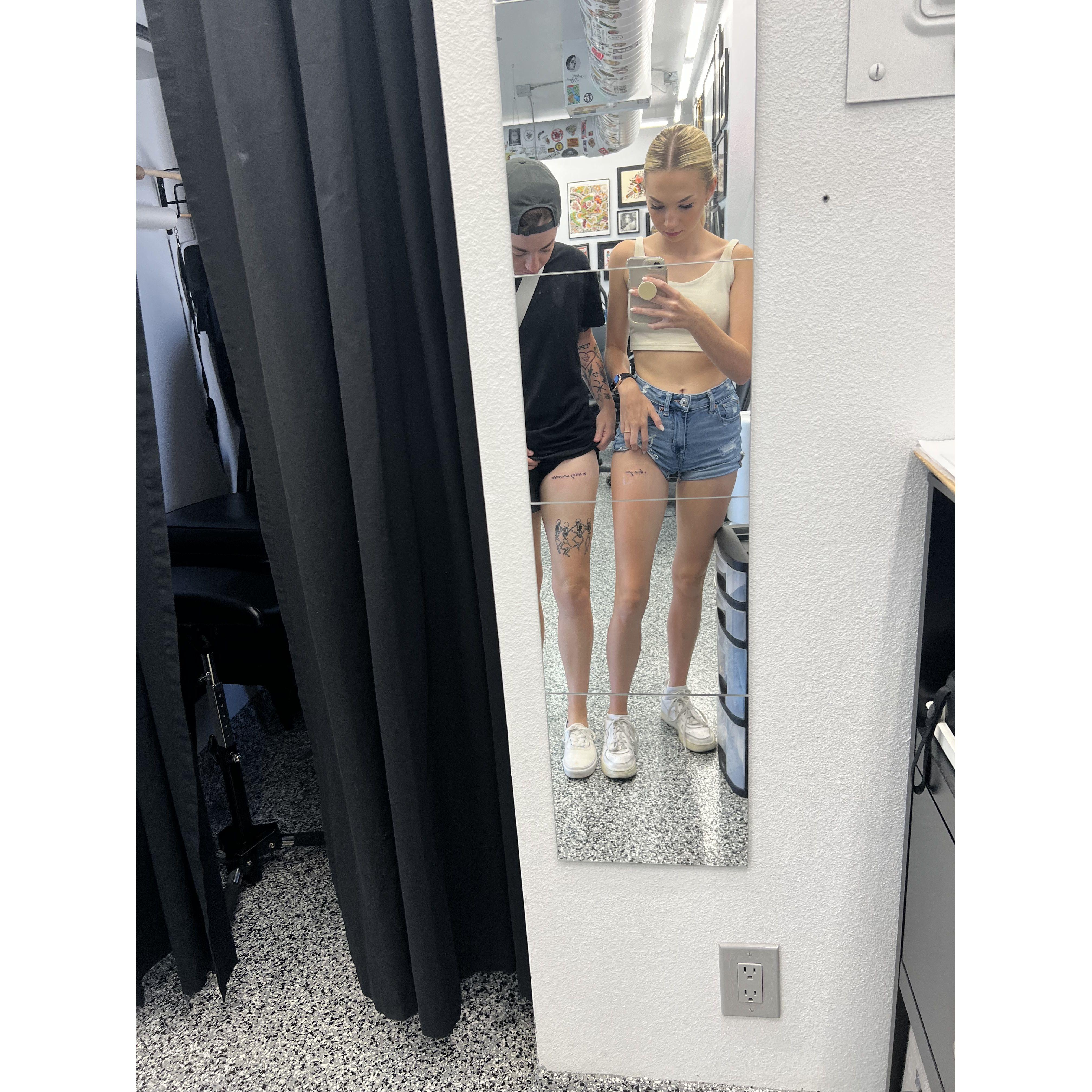 The day we got our matching "Multiverse of Madness" inspired tattoos! August 10th, 2022