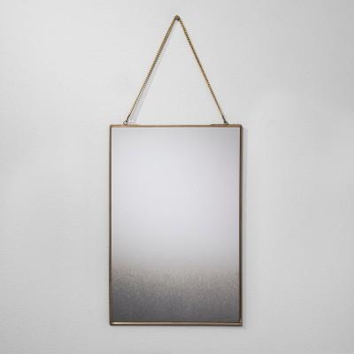 12"x18" Distressed Brass Wall Mirror - Hearth & Hand™ with Magnolia