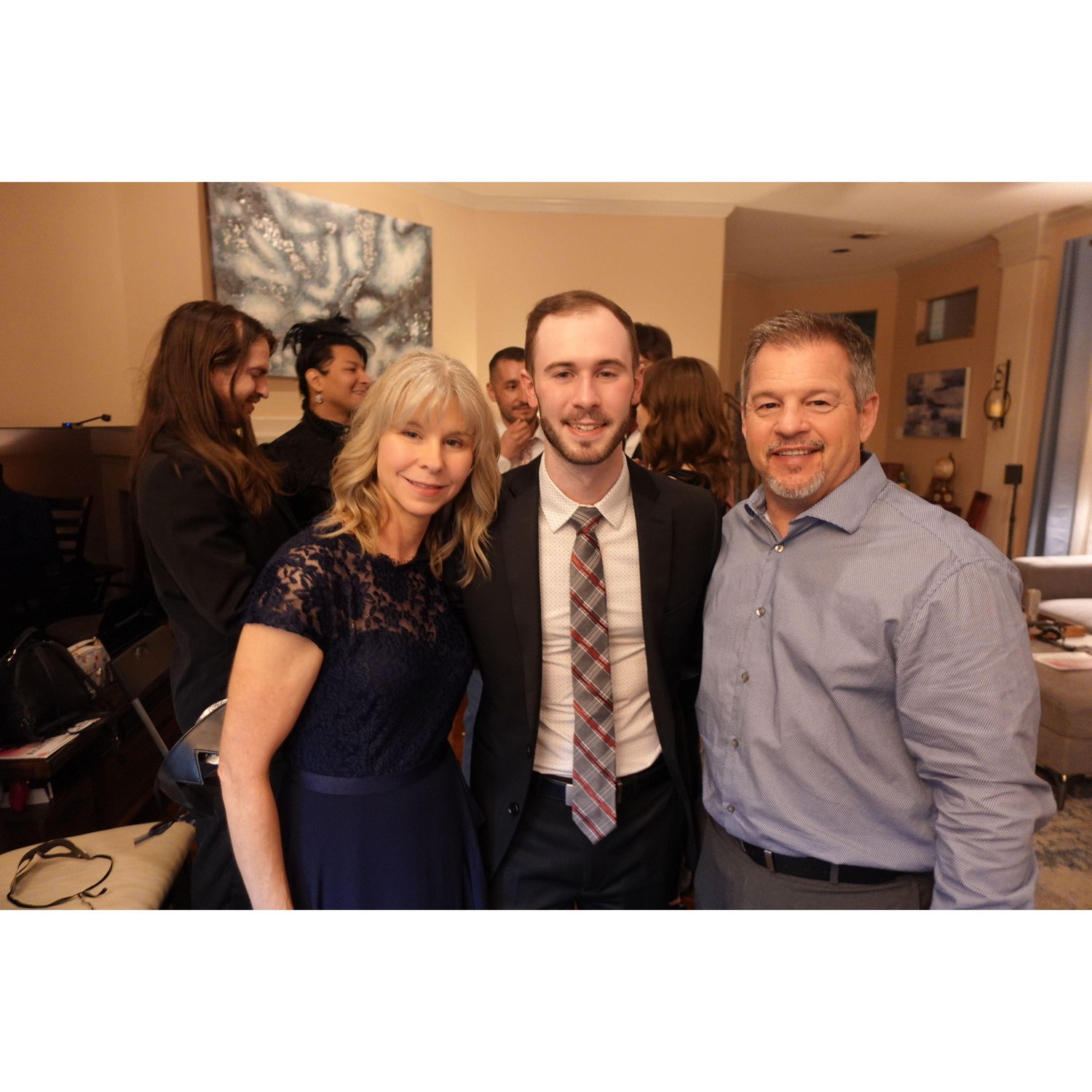 Colton with the parentals.