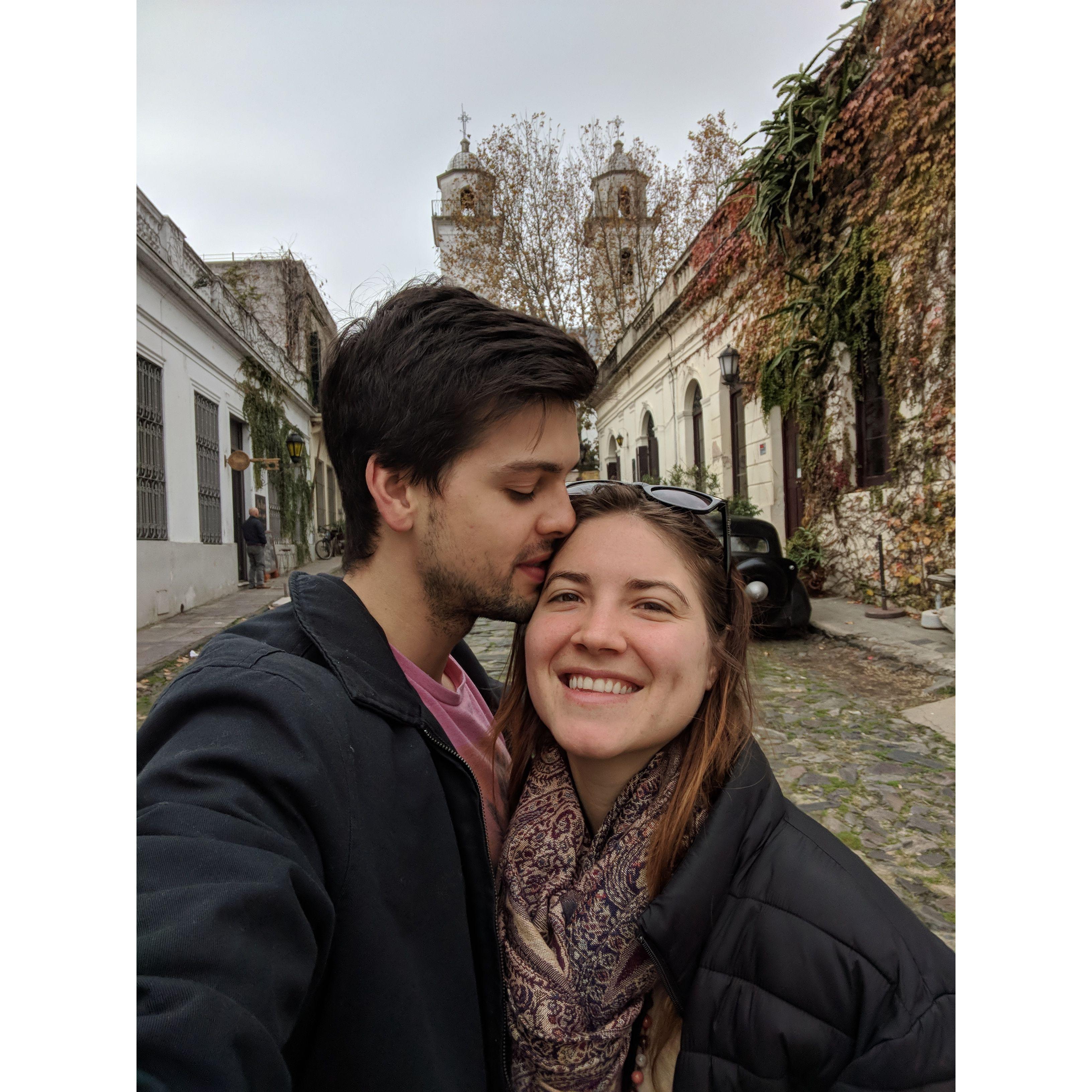 Our first trip together to La Colonia, Uruguay in June 2018.