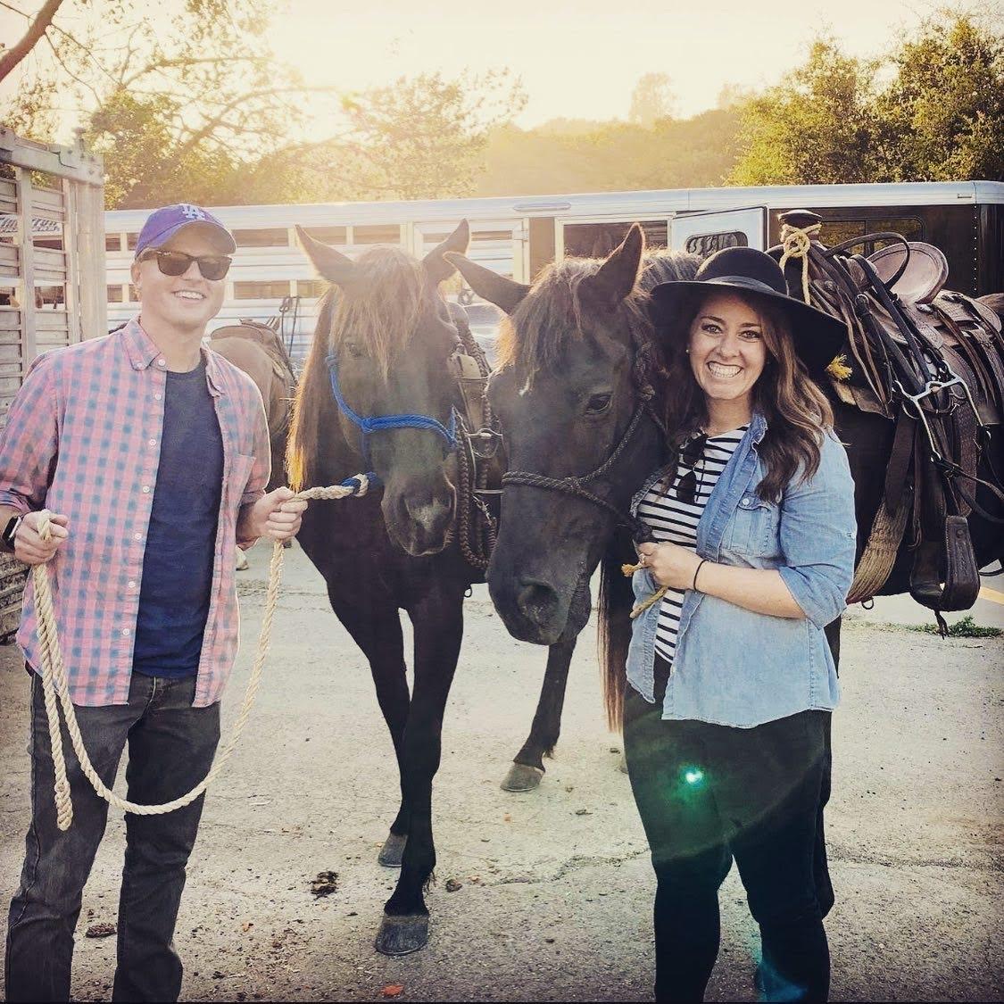 Birthday horseback riding on the beach in Santa Barbara