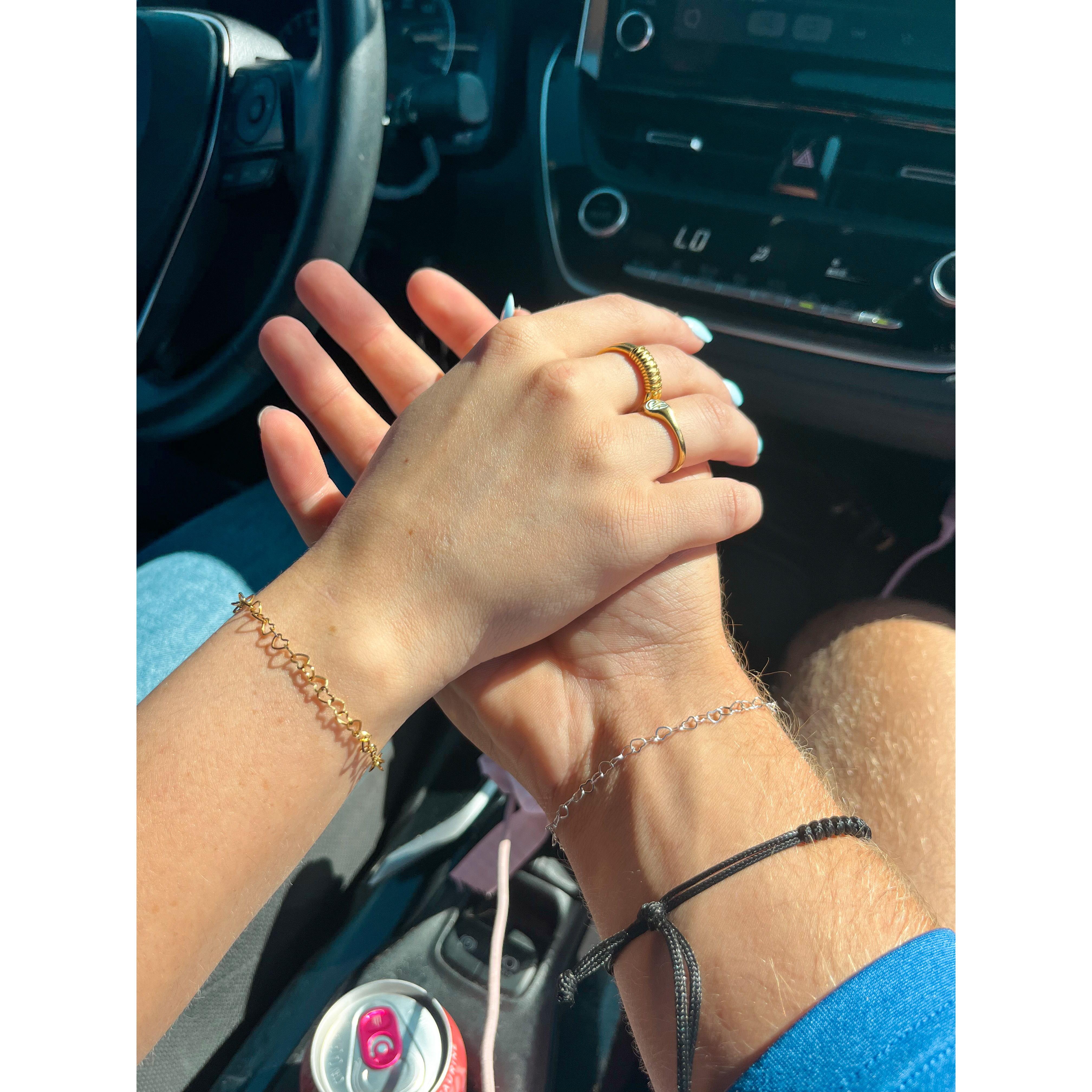 Got matching permanent bracelets