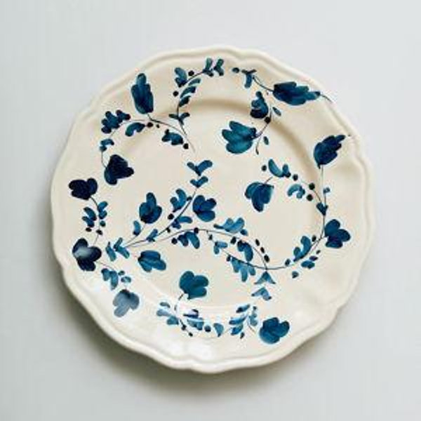 Flora Dinner Plate in blue