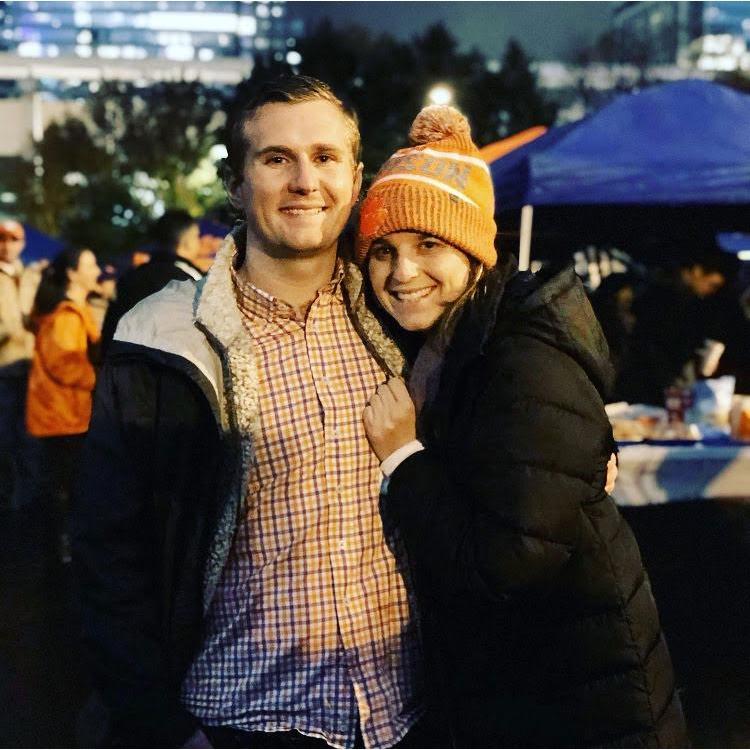Bundled up in North Carolina at the championship game-- Clemson won!
