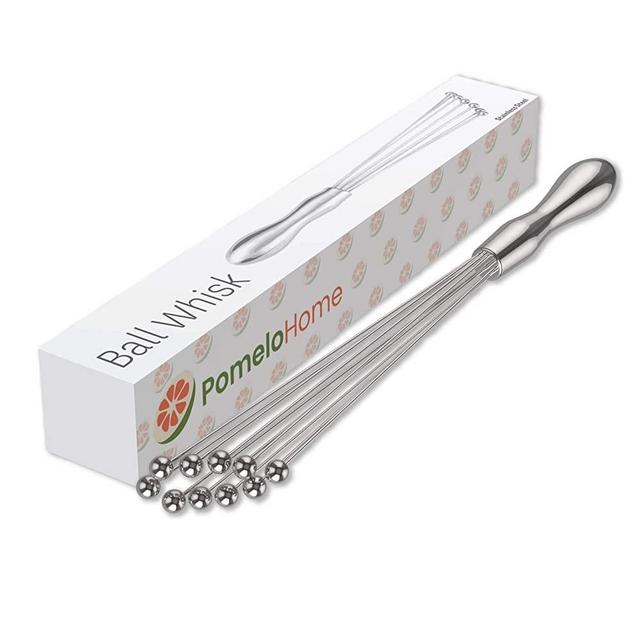 PomeloHome Stainless Steel Ball Whisk | 12 inch Whisk
