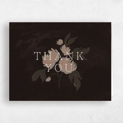 Brown Landscape Wedding Thank You - Brocard Landscape