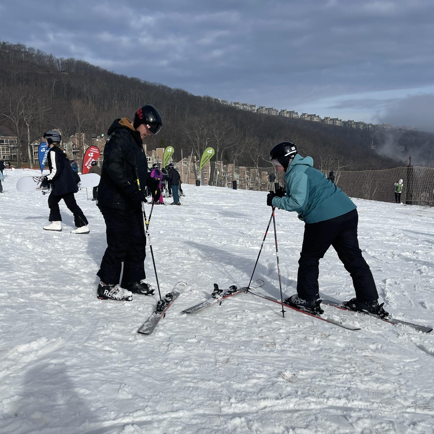 Trying to Learn to Ski!