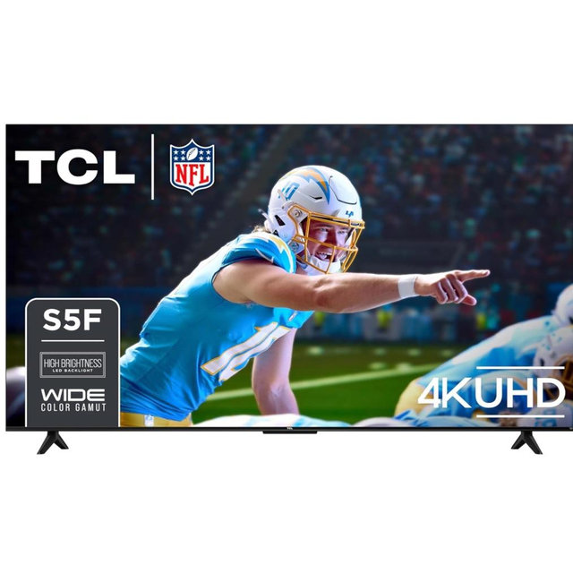 TCL 65-Inch Class S5 UHD 4K LED Smart TV with Fire TV (65S551F, 2024 Model), Dolby Vision, HDR PRO+, Dolby Atmos, Alexa Built-in with Voice Remote, Apple AirPlay 2 Compatibility, Streaming Television