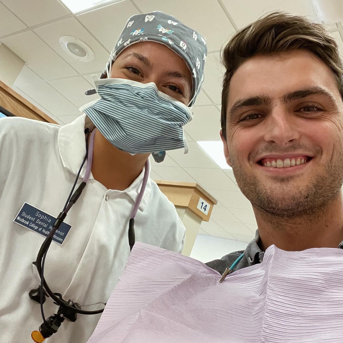 Parker came to see me as a patient! 
