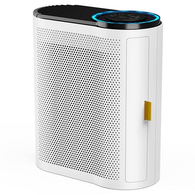AROEVE Air Purifiers for Large Room Up tp 1095 Sq Ft Coverage with Air Quality Sensors CADR up to 300+ H13 Ture HEPA Filter with Auto Function Ultra-Quiet Sleep Mode Air Cleaner Remove 99.97% of Dust, Pet Dander, Smoke, Pollen for Home, Bedroom and Office