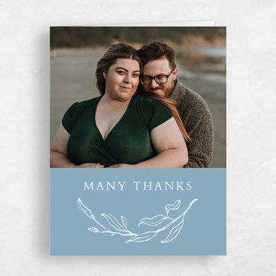 Dusty Blue Wedding Thank You - Everhart Photo
