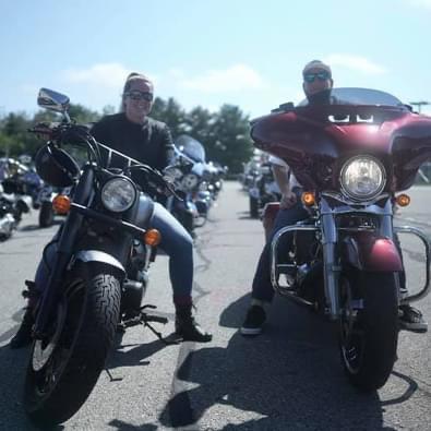 Ry pushed me to get on a motorcycle & I fell in love. We love riding together