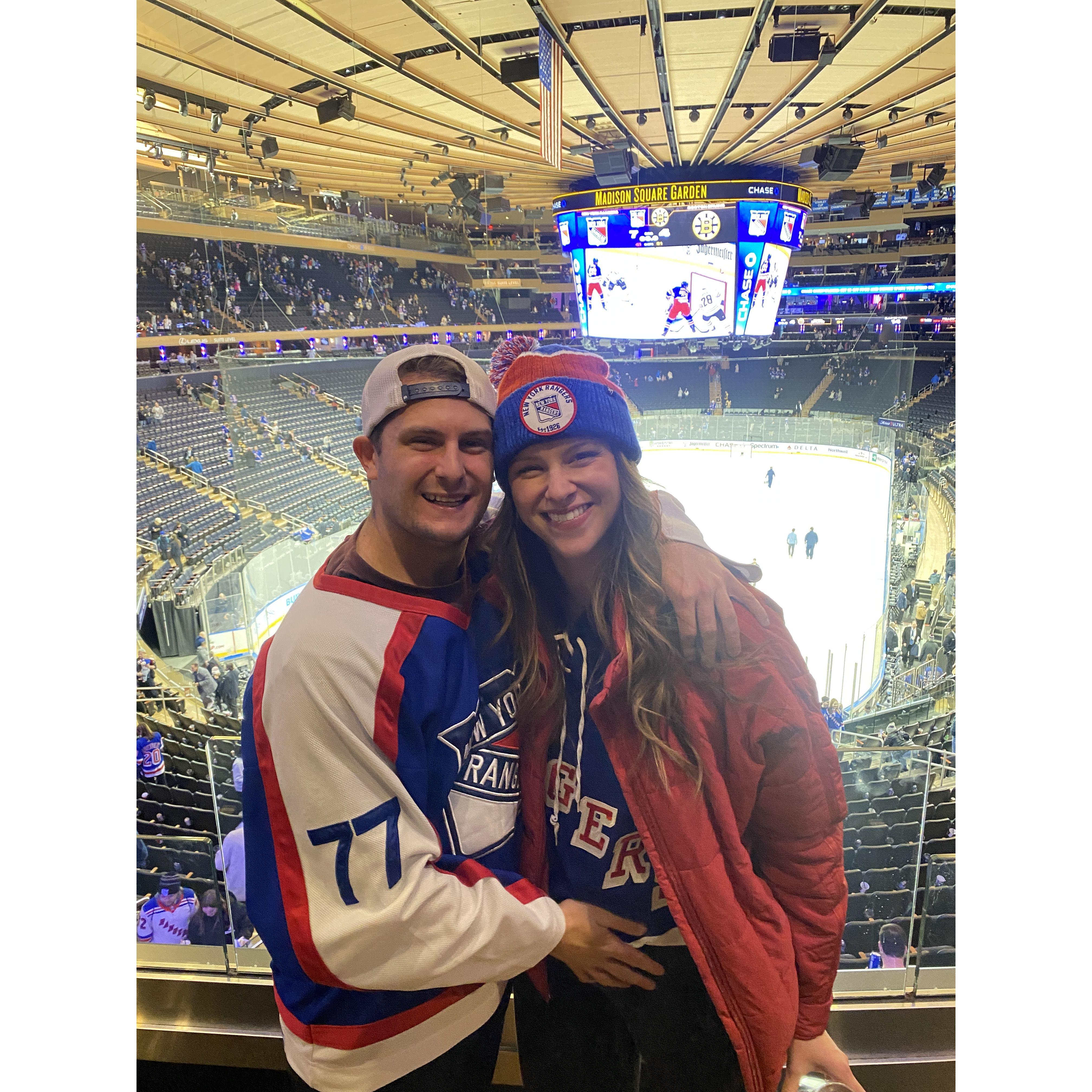 11.25.23 - Mariah's first Ranger's game! LGR!