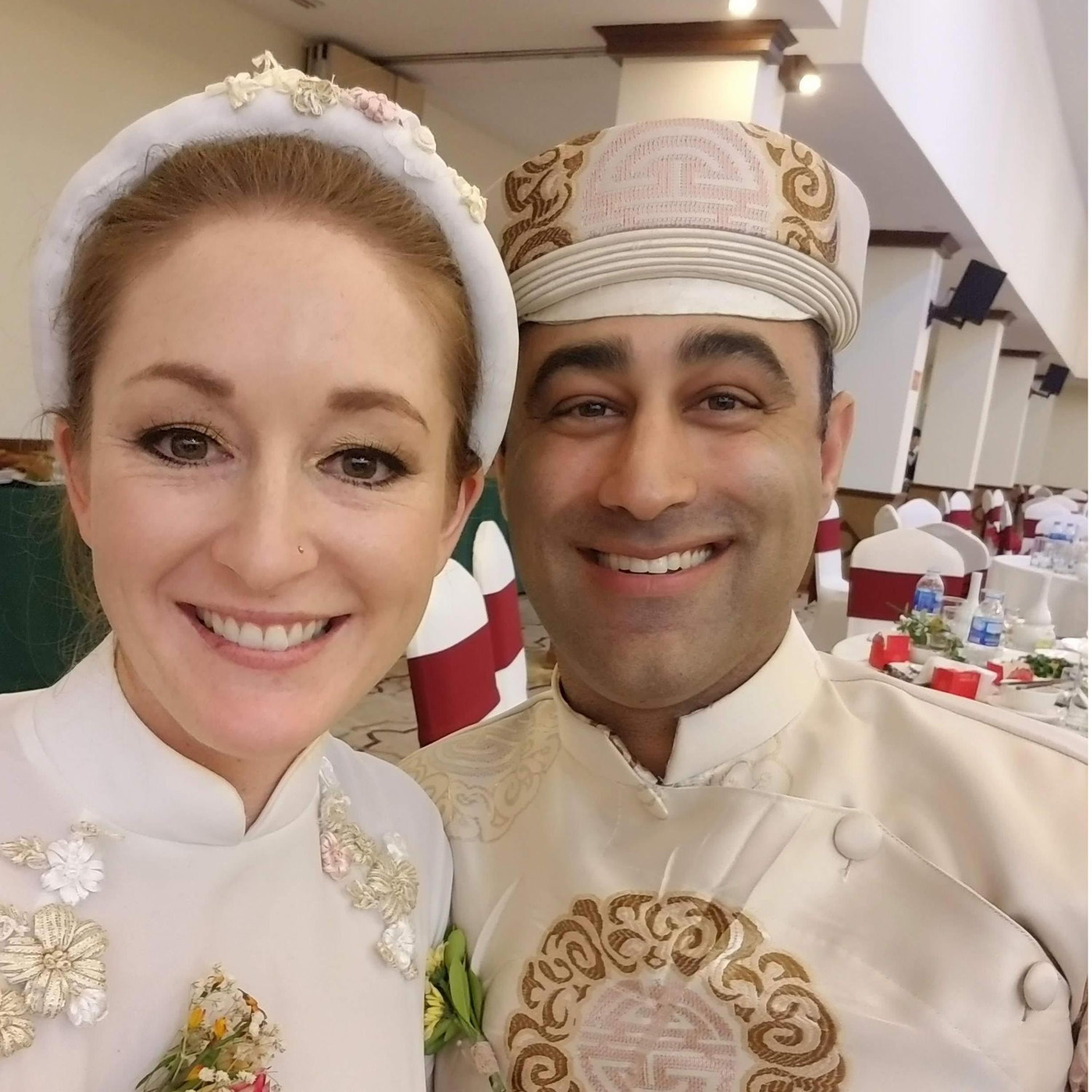 We went to Vietnam and were included in a friend's wedding! These are our bridesmaid/groomsman outfits :)

New Year - 2020