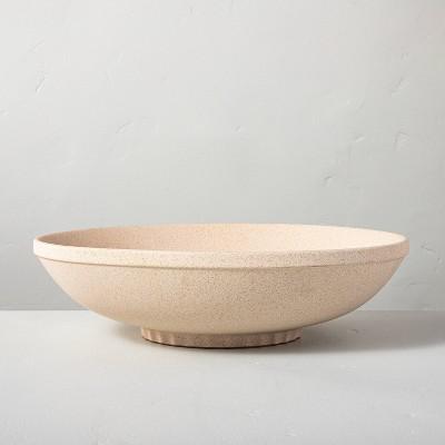 11" Decorative Stoneware Centerpiece Bowl Natural Sand Finish - Hearth & Hand™ with Magnolia