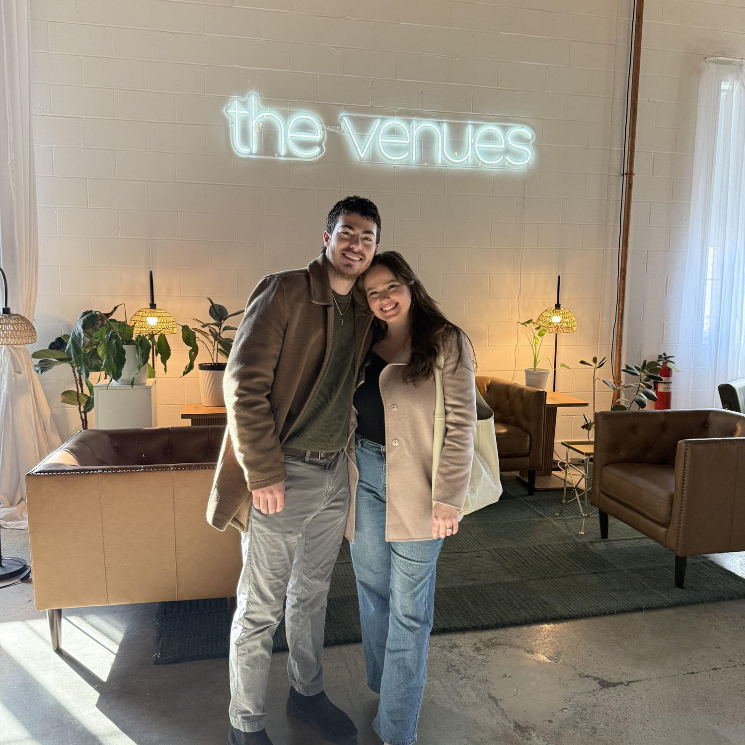At our wedding venue!