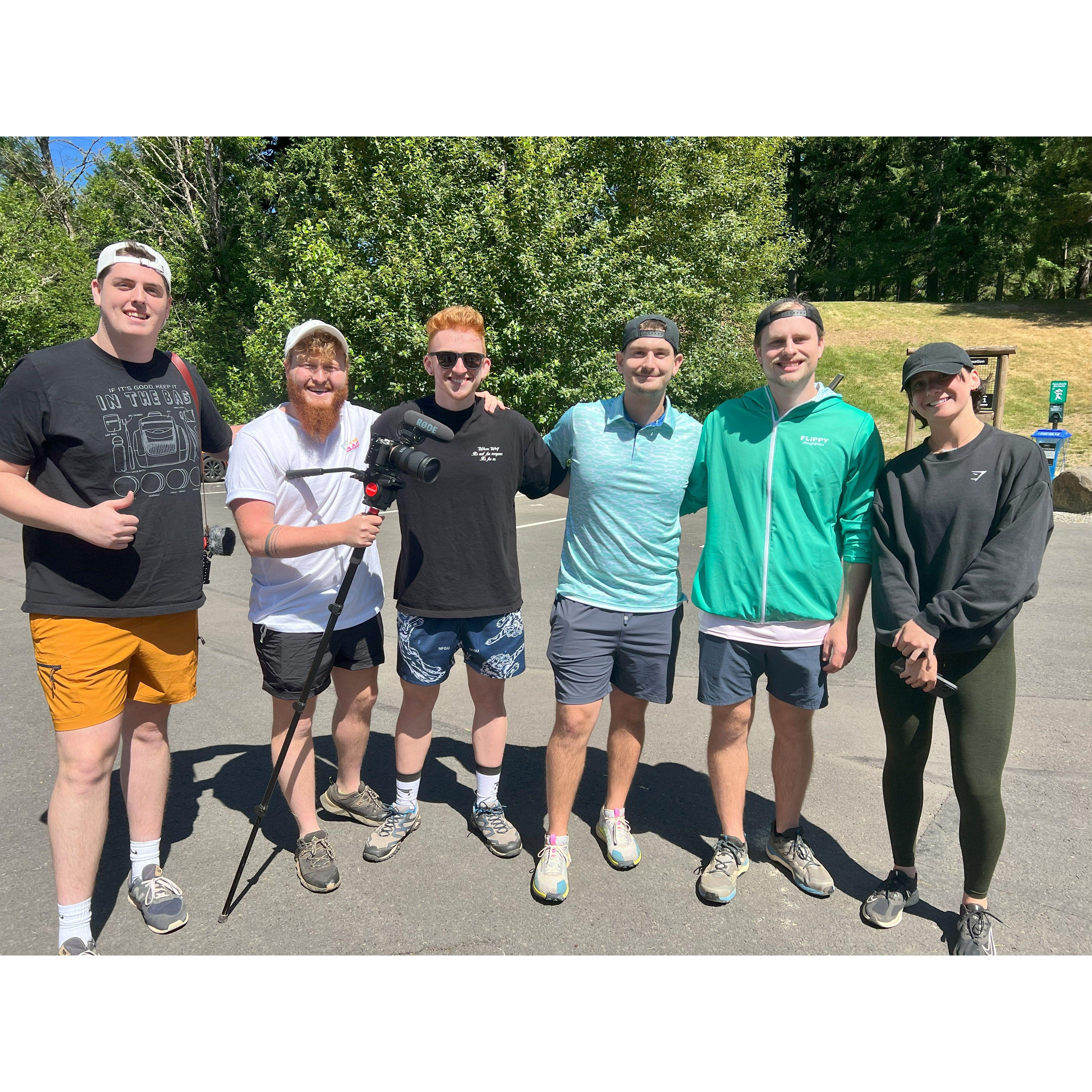 We met our favorite disc golf YouTubers that we've been watching together since we started dating!
