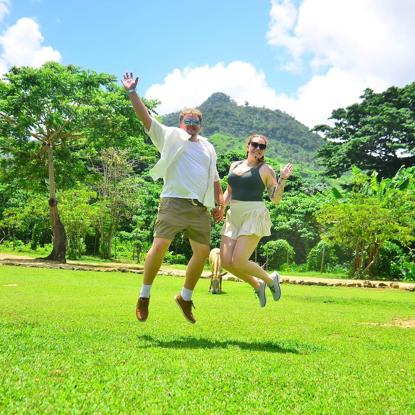 The proposal was followed by a trip to Punta Cana to celebrate. We jumped for joy the whole trip!