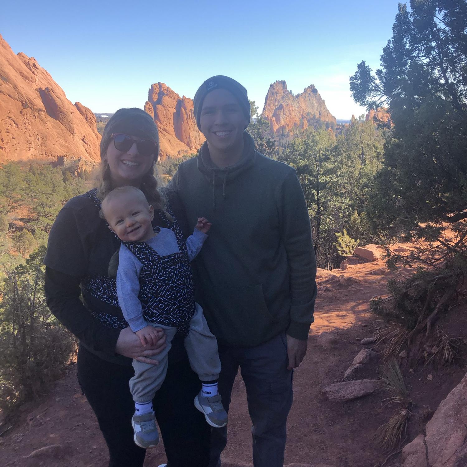 Our first hike as a new little family together and had some family in town.