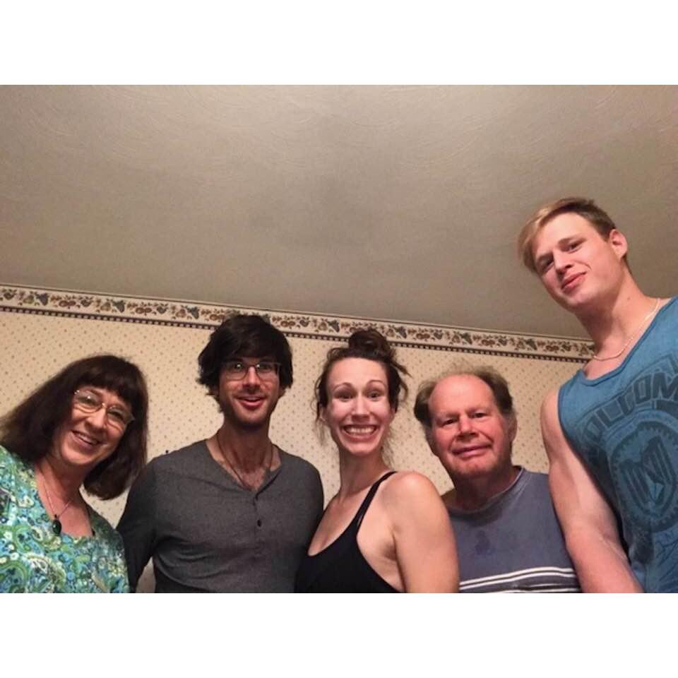 A classic Reeder family group photo in the dining room.