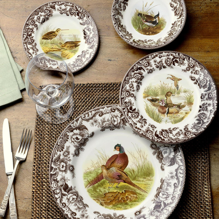 Spode, Woodland Canape Plate, Set of 4 | Zola