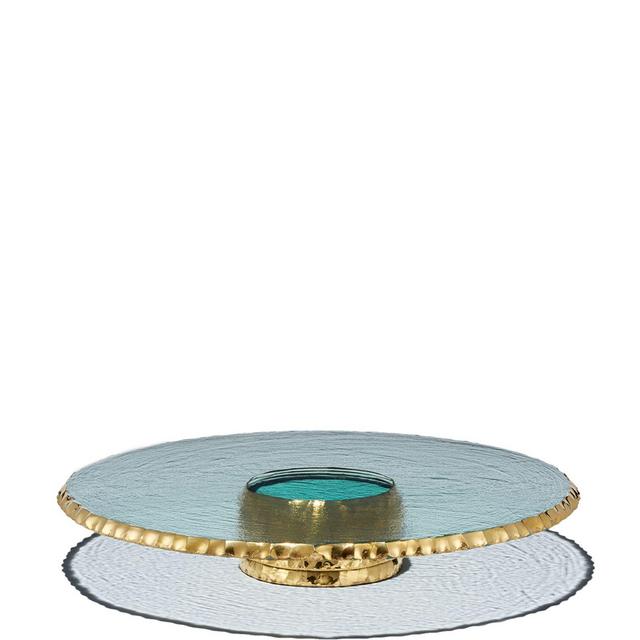 Annieglass - Edgey Pedestal Cake Plate