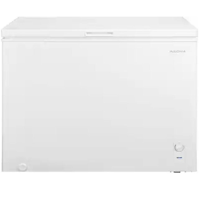 Insignia™ - 10.4 Cu. Ft. Garage-Ready Chest Freezer - White