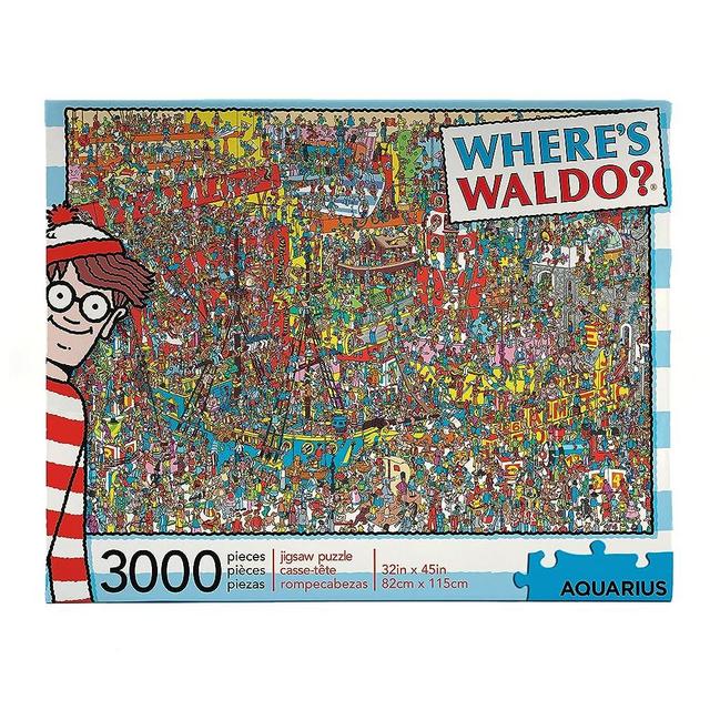 Aquarius Where's Waldo (3000 Piece Jigsaw Puzzle) - Officially Licensed Where's Waldo Merchandise & Collectibles - Glare Free - Precision Fit - 32 x 45 Inches