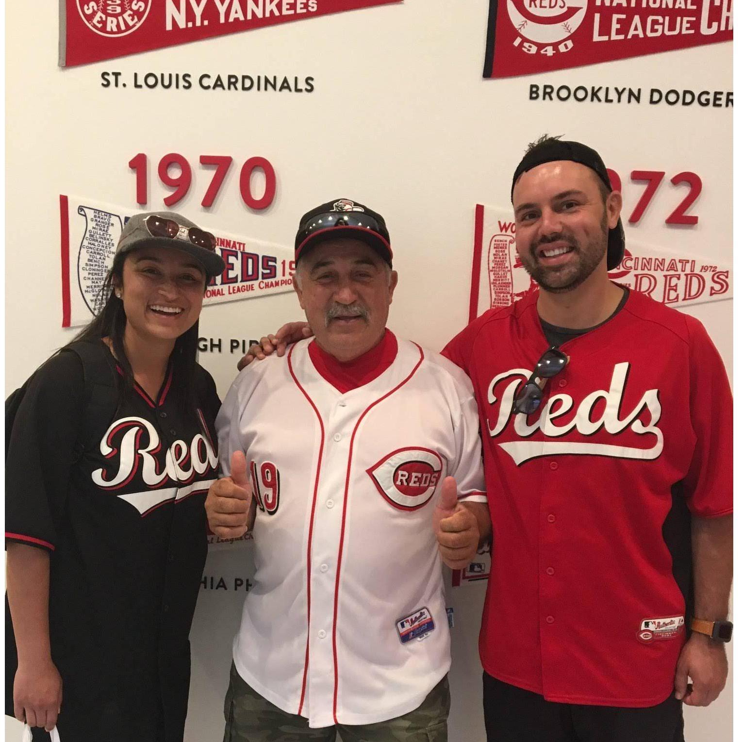 that one time we took Genesis' dad to watch the Cincinnati Reds play for Father's day