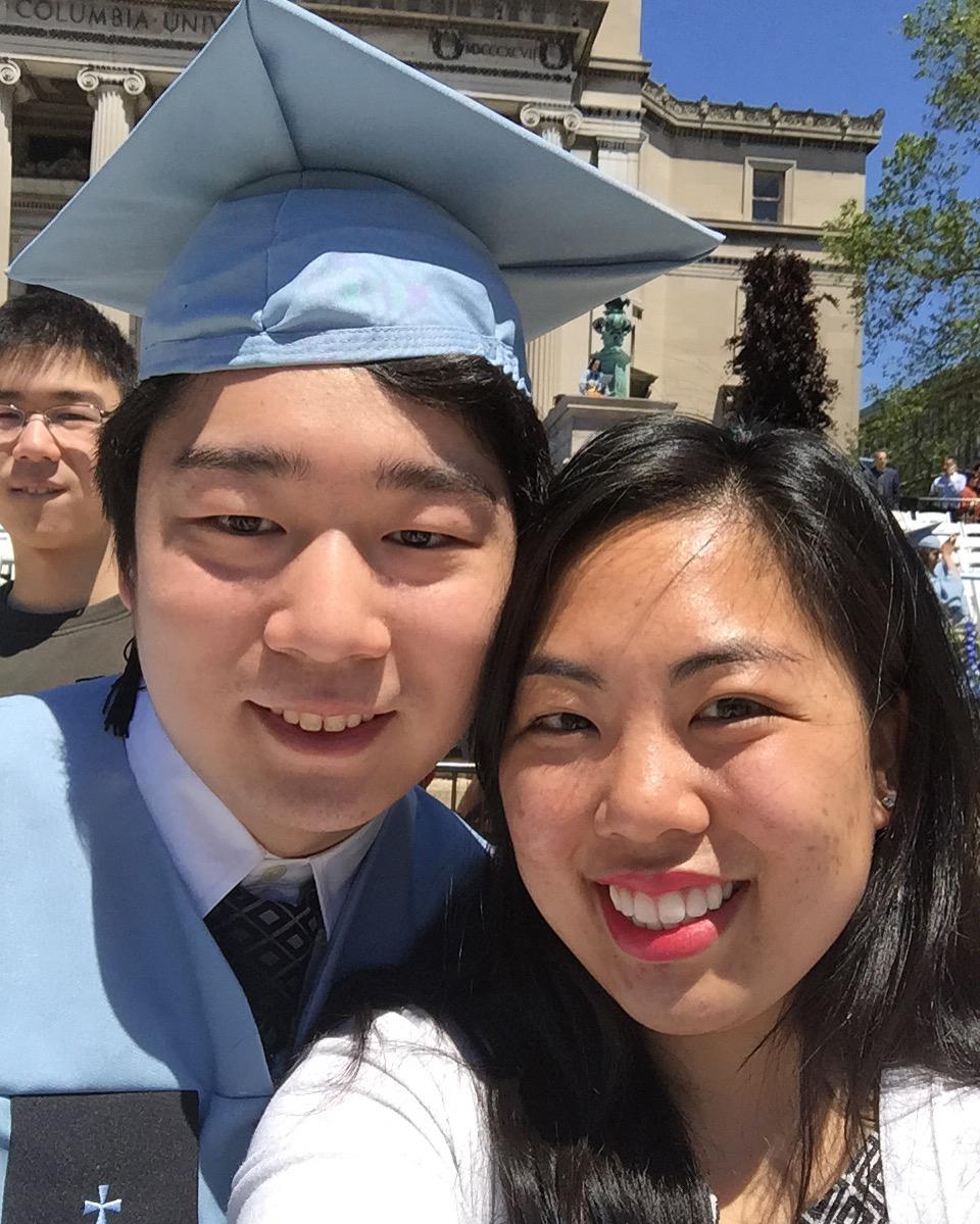 Jeffrey's college graduation, and Jeffrey's brother Eric photobombing in the back! 2016