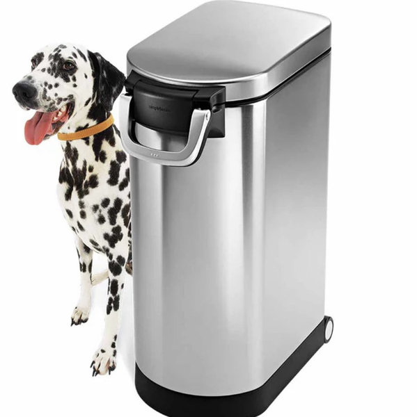 Large Pet Food Can, Brushed - Simplehuman