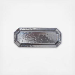 Pewter Stoneware Rectangular Tray