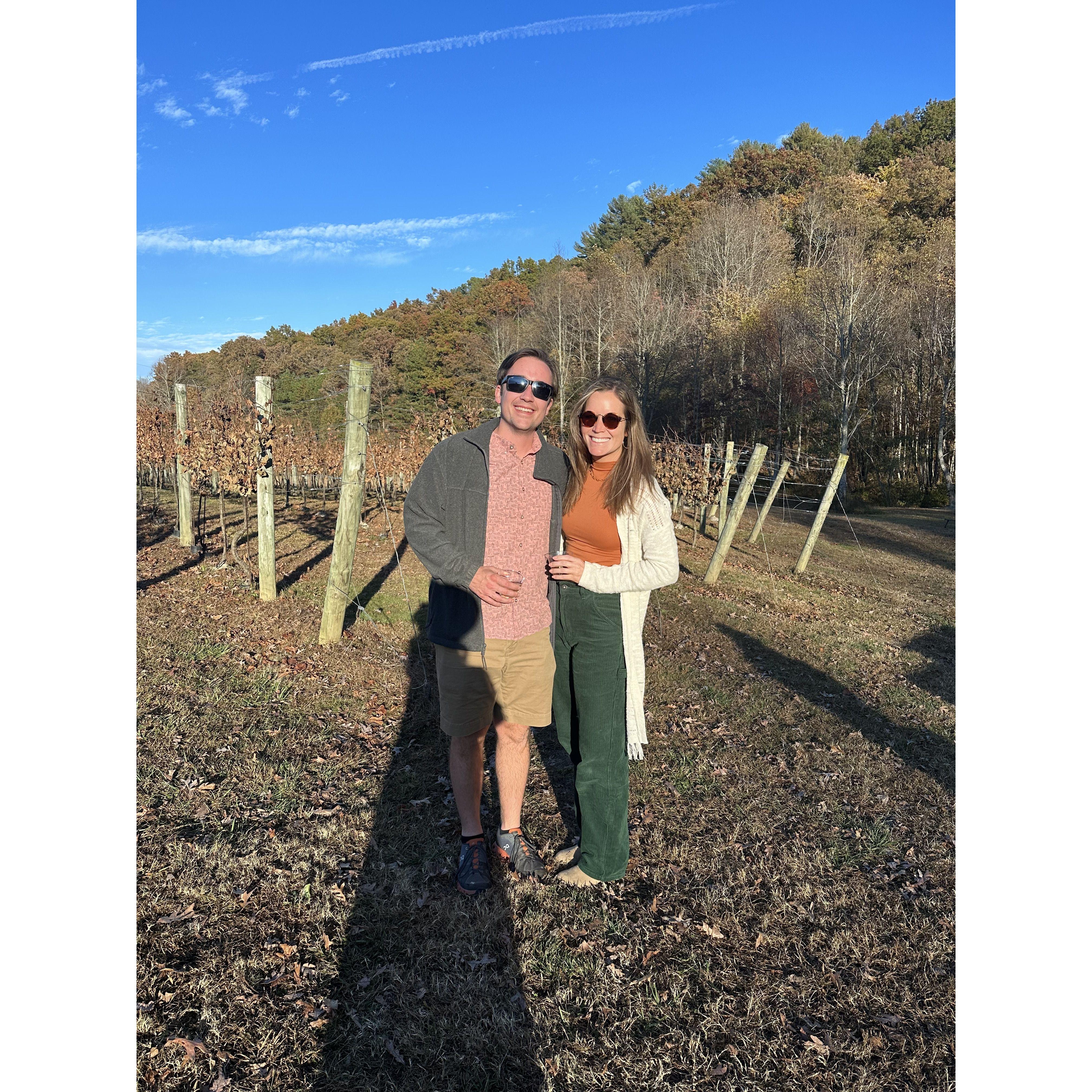 One of many winery trips!