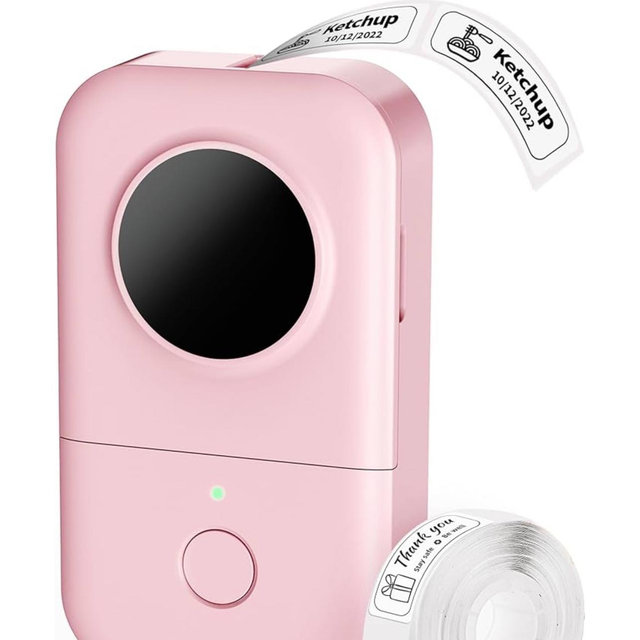 Phomemo Label Maker Machine, D30 Portable Handheld Bluetooth Mini Label Printer, Multiple Templates for Smartphone Thermal Small Label Maker Rechargeable Easy to Use for Home Office School