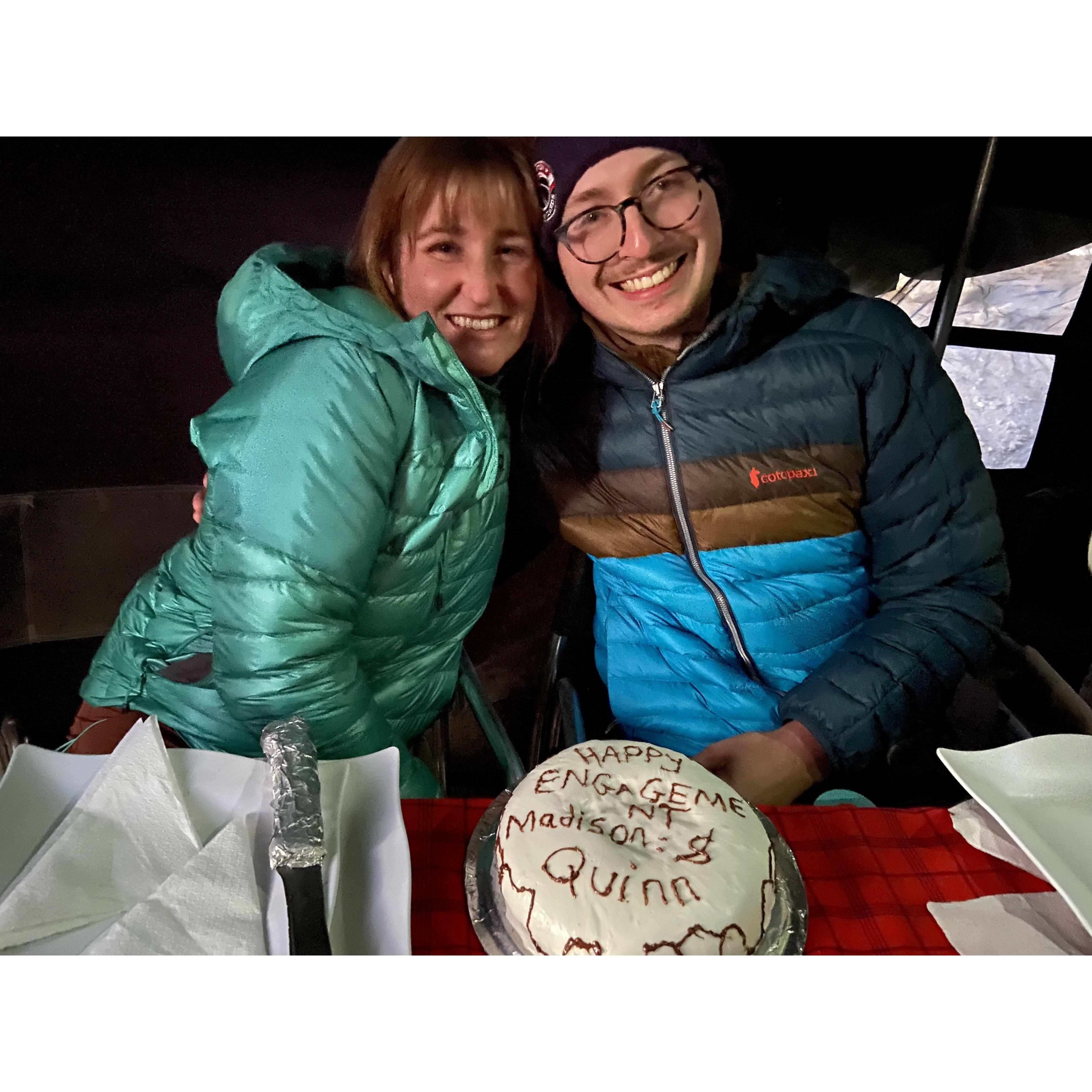 Our Kili guides made us a surprise cake!