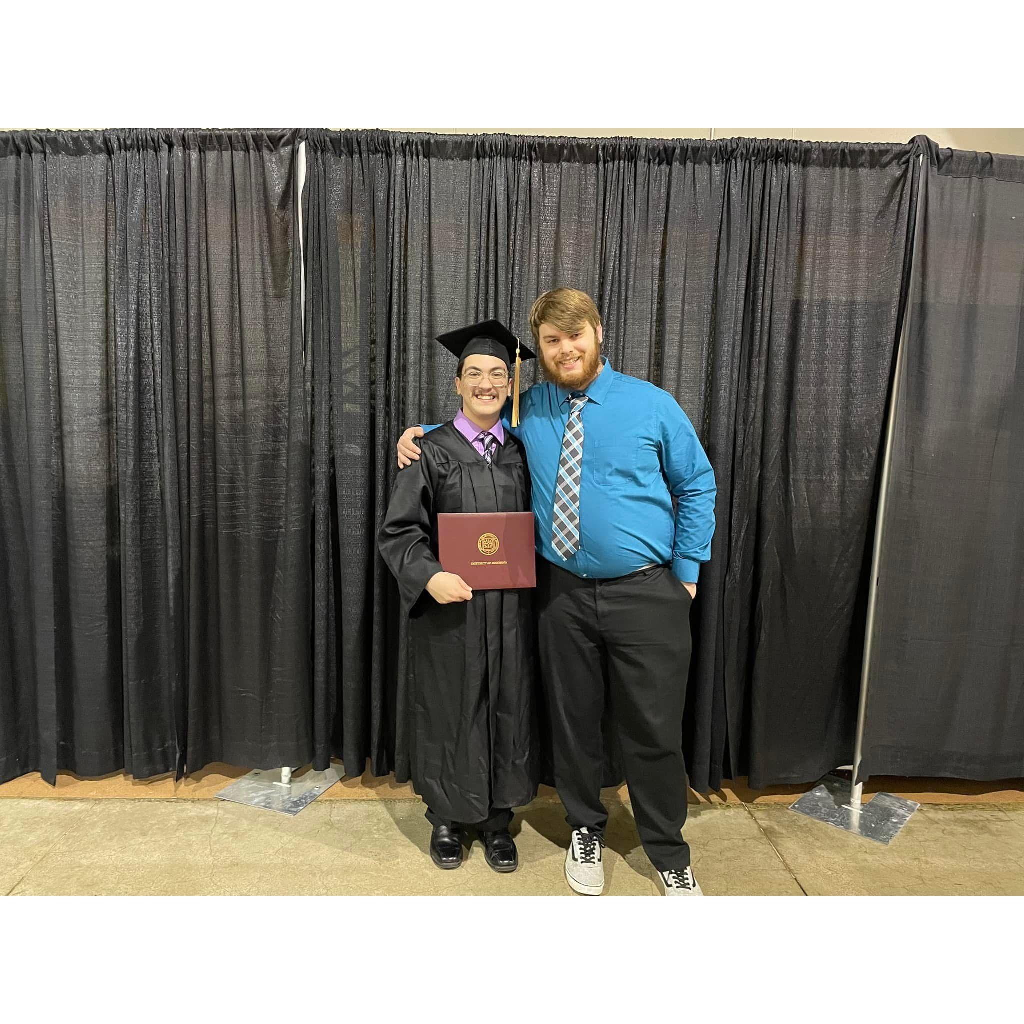 My undergrad college graduation! Abbie was with me for the last 3 years of my degree and I couldn't have asked for a better supporter!