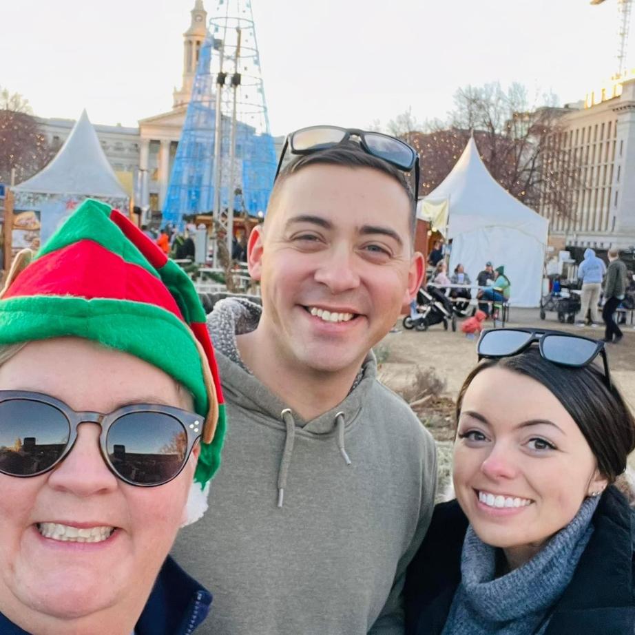 At the Christkindlmarket with Wes' mom - 2023