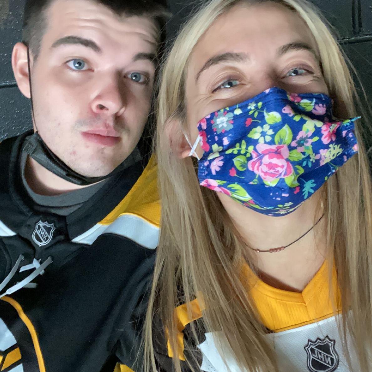 Our first Bruins game together!