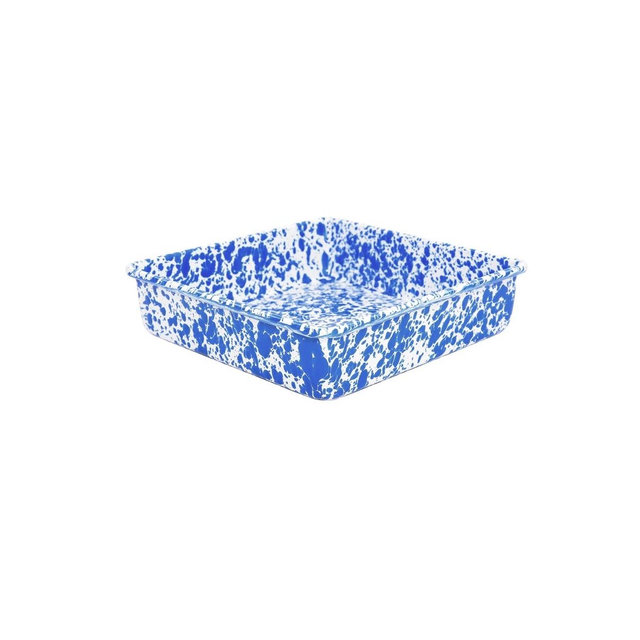 Splatter Square Brownie Pan Yellow or Blue