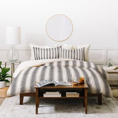 Holli Zollinger Seaside Stripe Duvet Cover Set Gray - Deny - Deny Designs