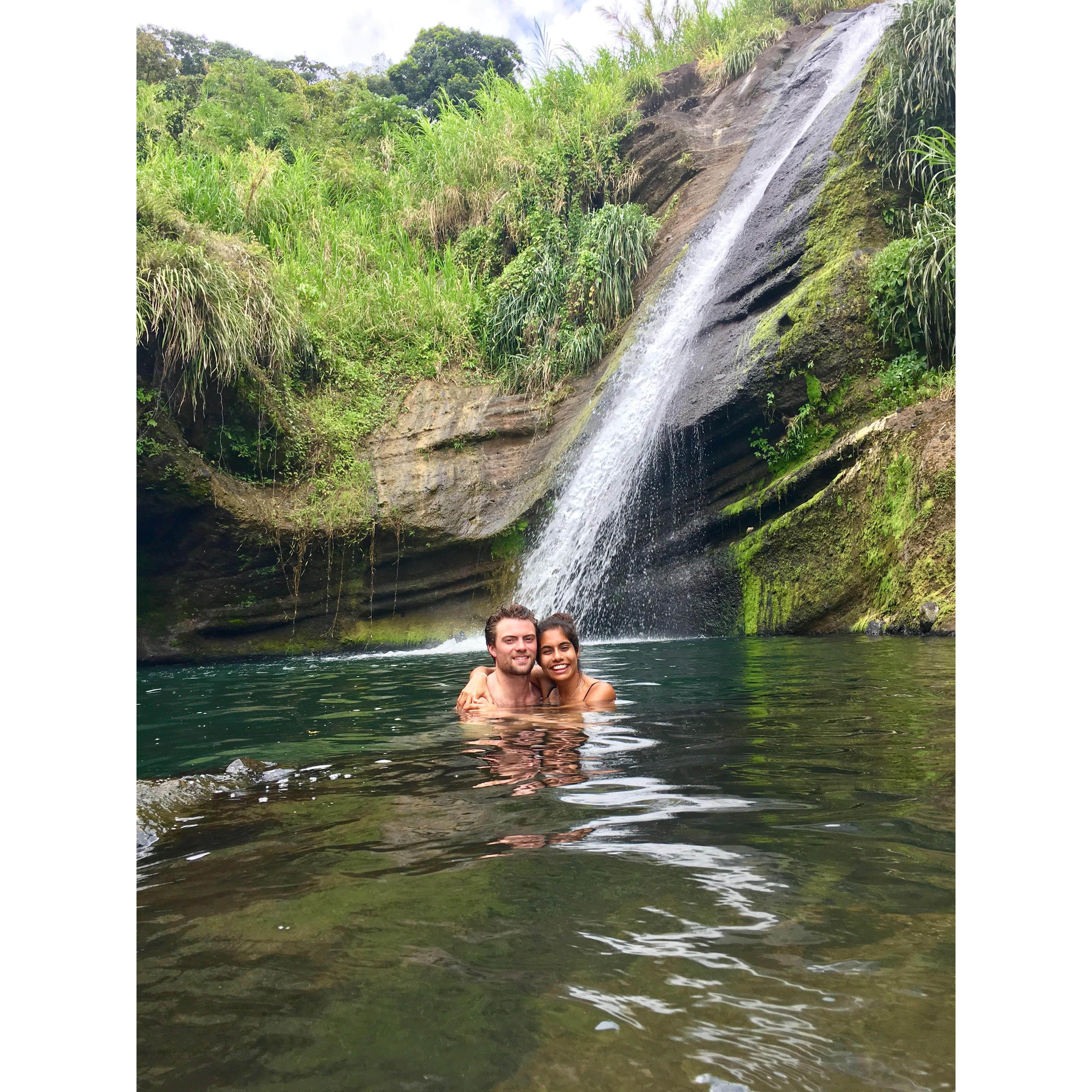 March 2017: Exploring more waterfalls together in Grenada!